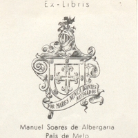 Ex-libris. Manuel Soares Pais de Melo