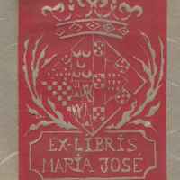 Ex-libris. Maria José Falcão Trigoso da Cunha Cabral Villas-Boas